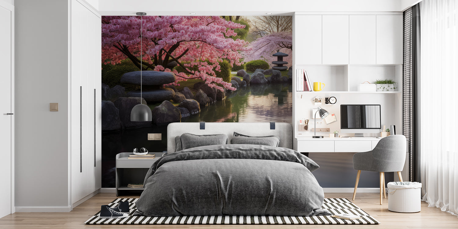 Papier Peint Cerisier Japonais