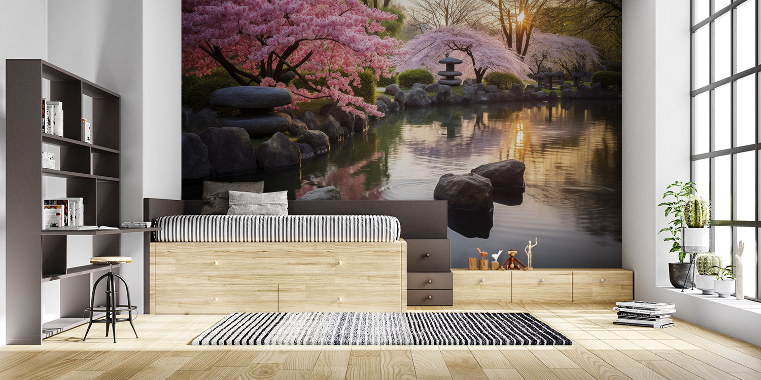 Papier Peint Cerisier Japonais