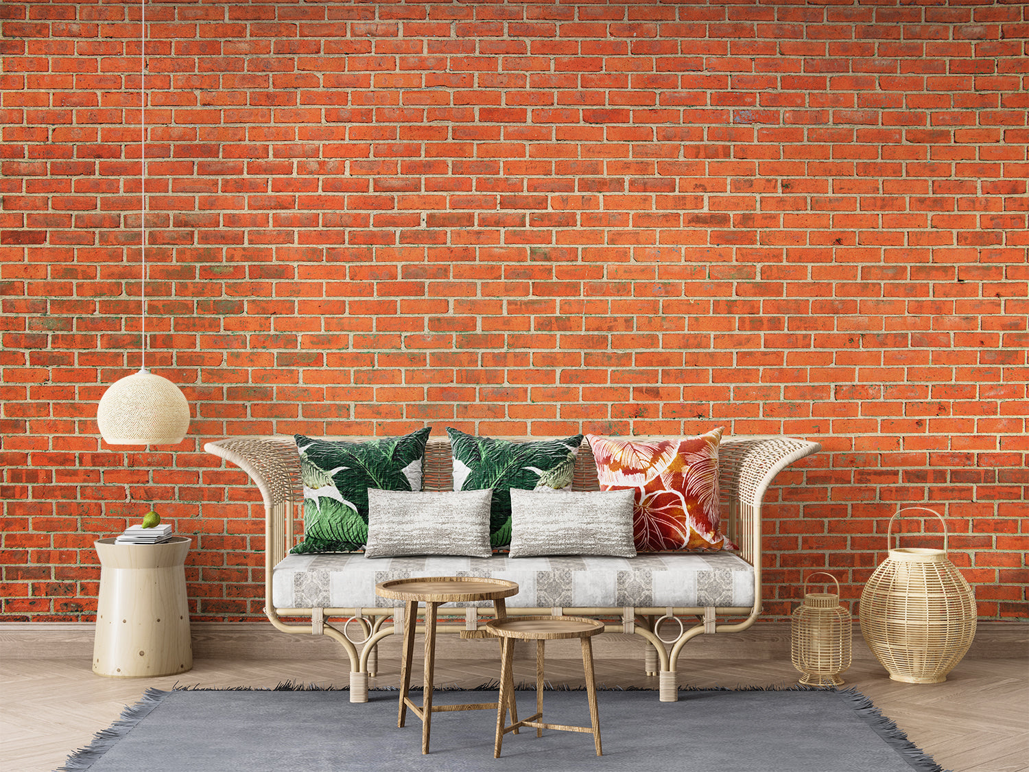 Papier Peint Couleur Brique