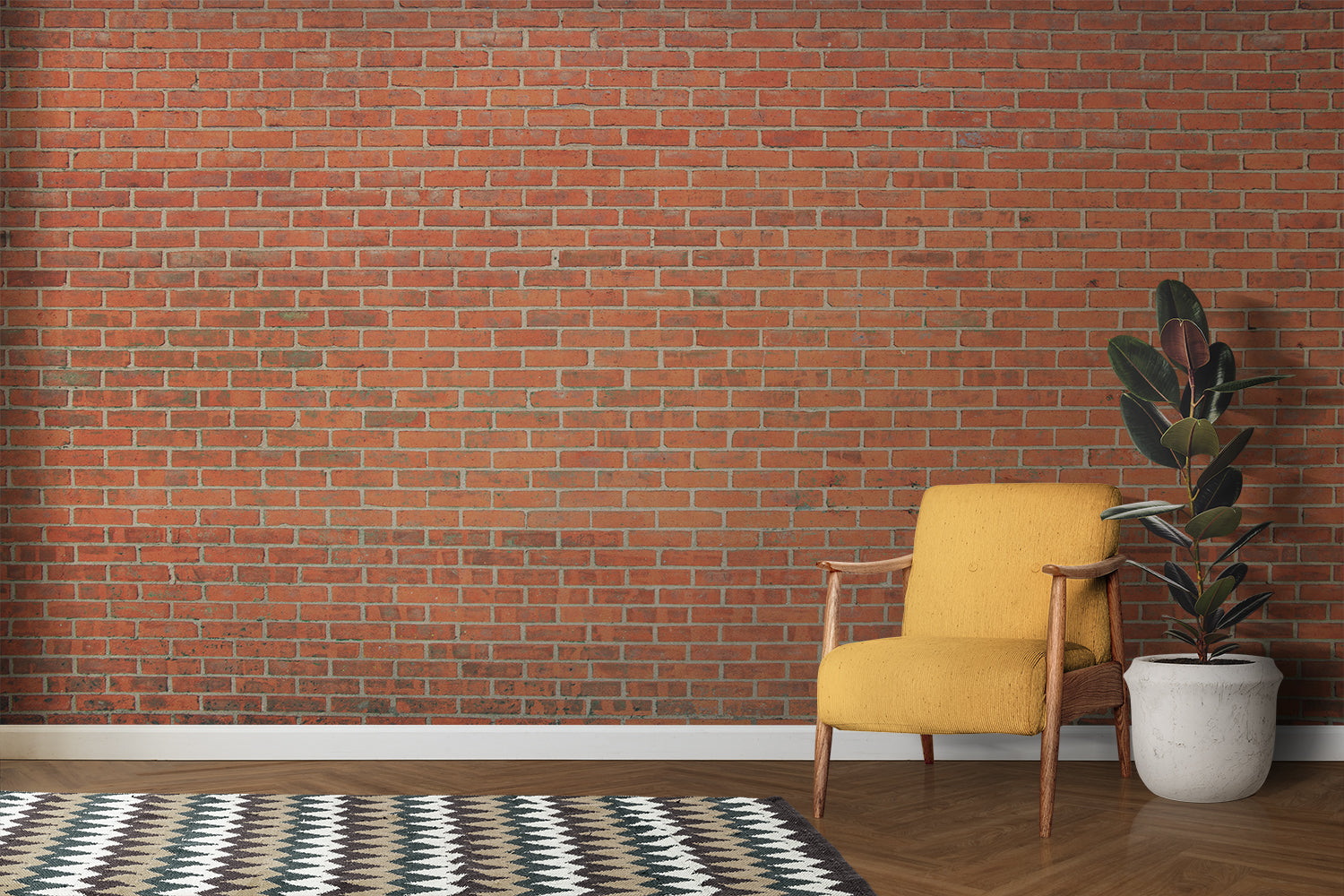 Papier Peint Couleur Brique