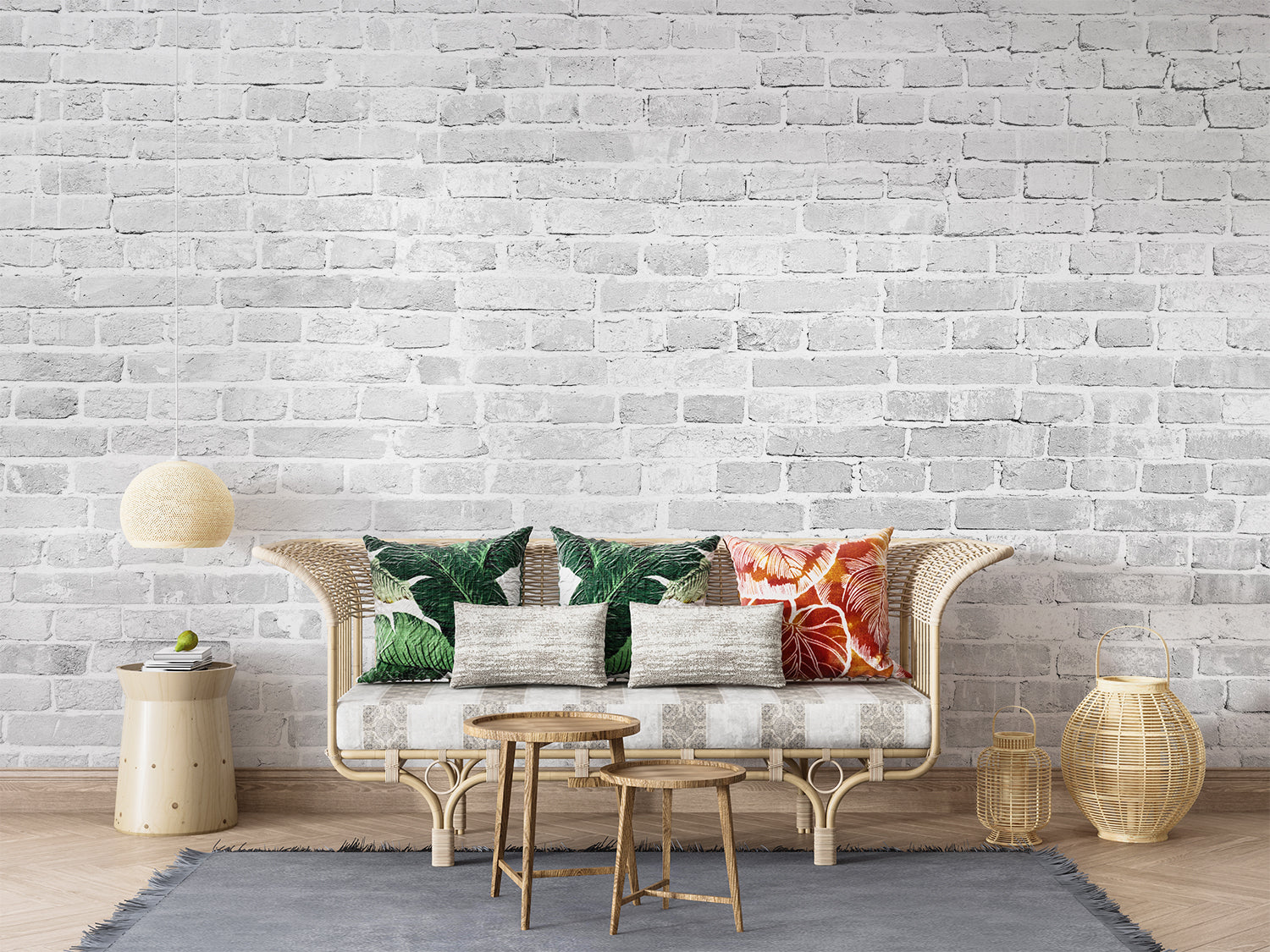 Papier Peint En Brique Blanche