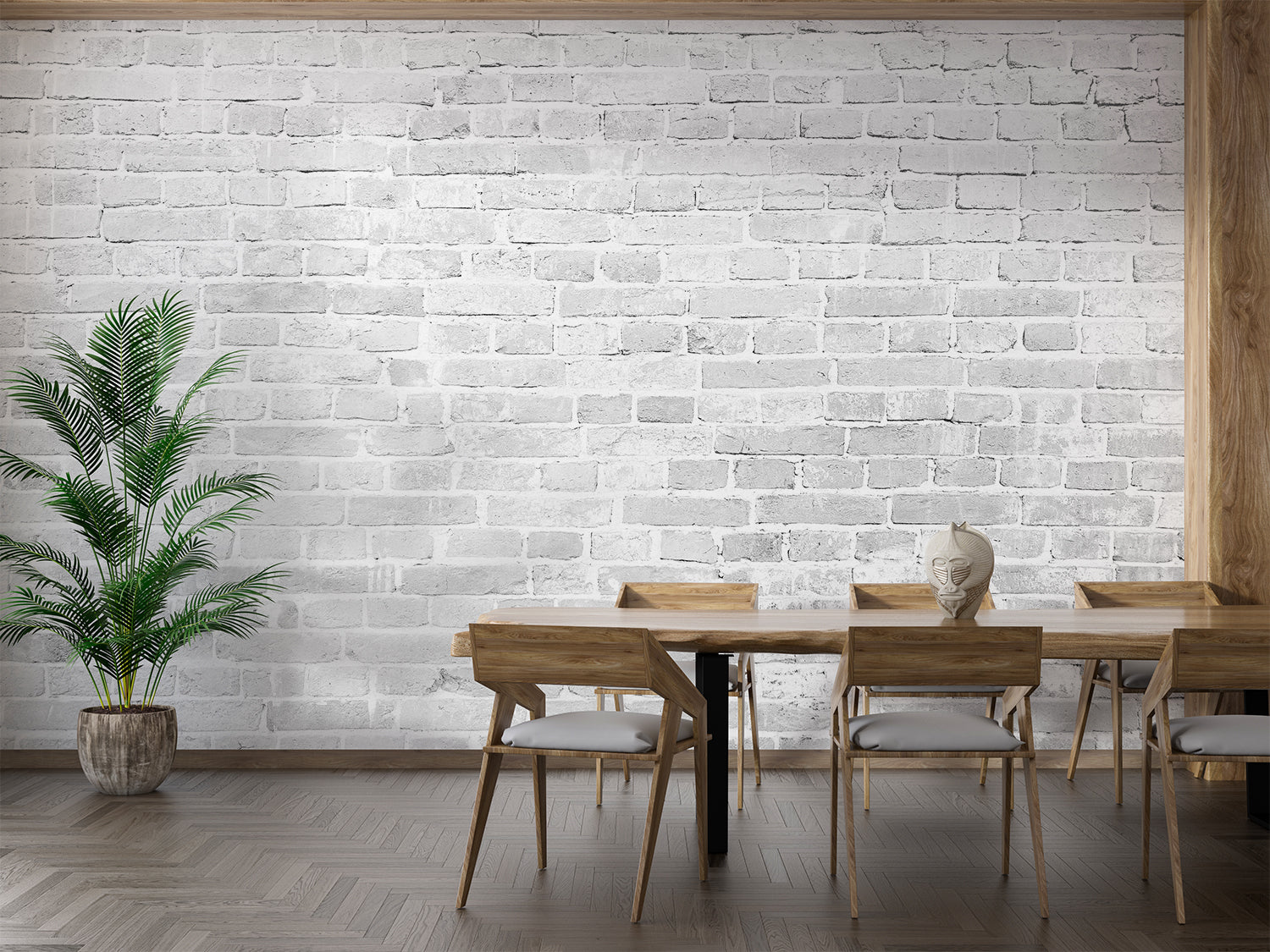 Papier Peint En Brique Blanche