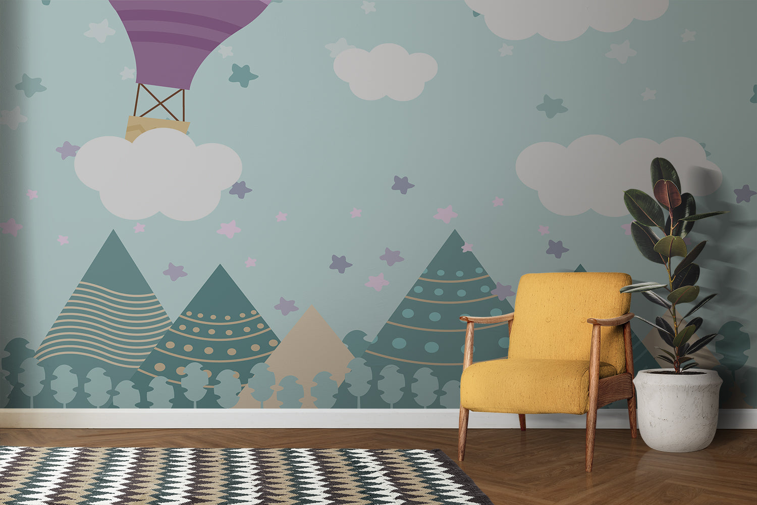 Papier Peint Enfant Montagne