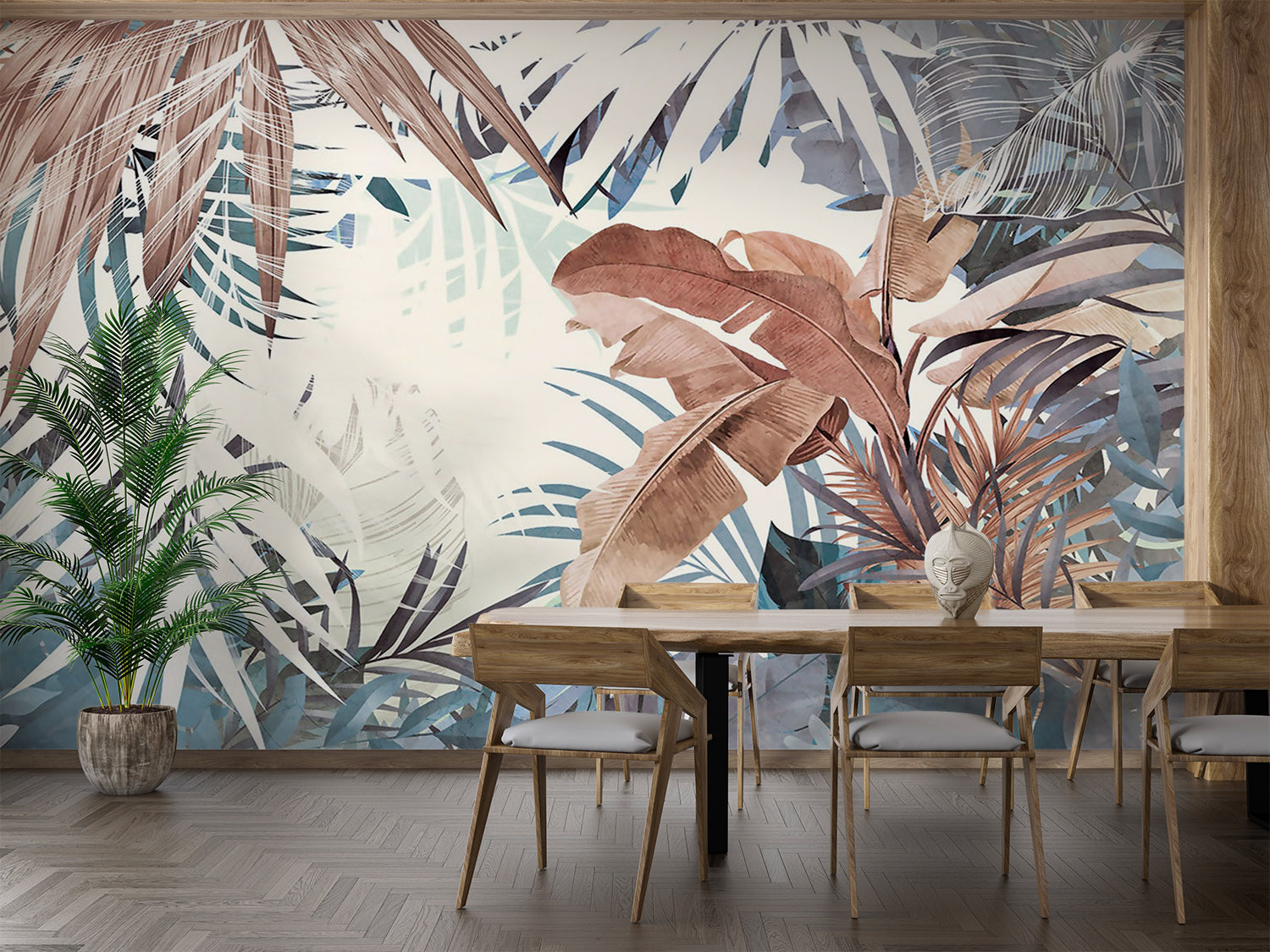 Papier Peint Feuillage Jungle Exotique