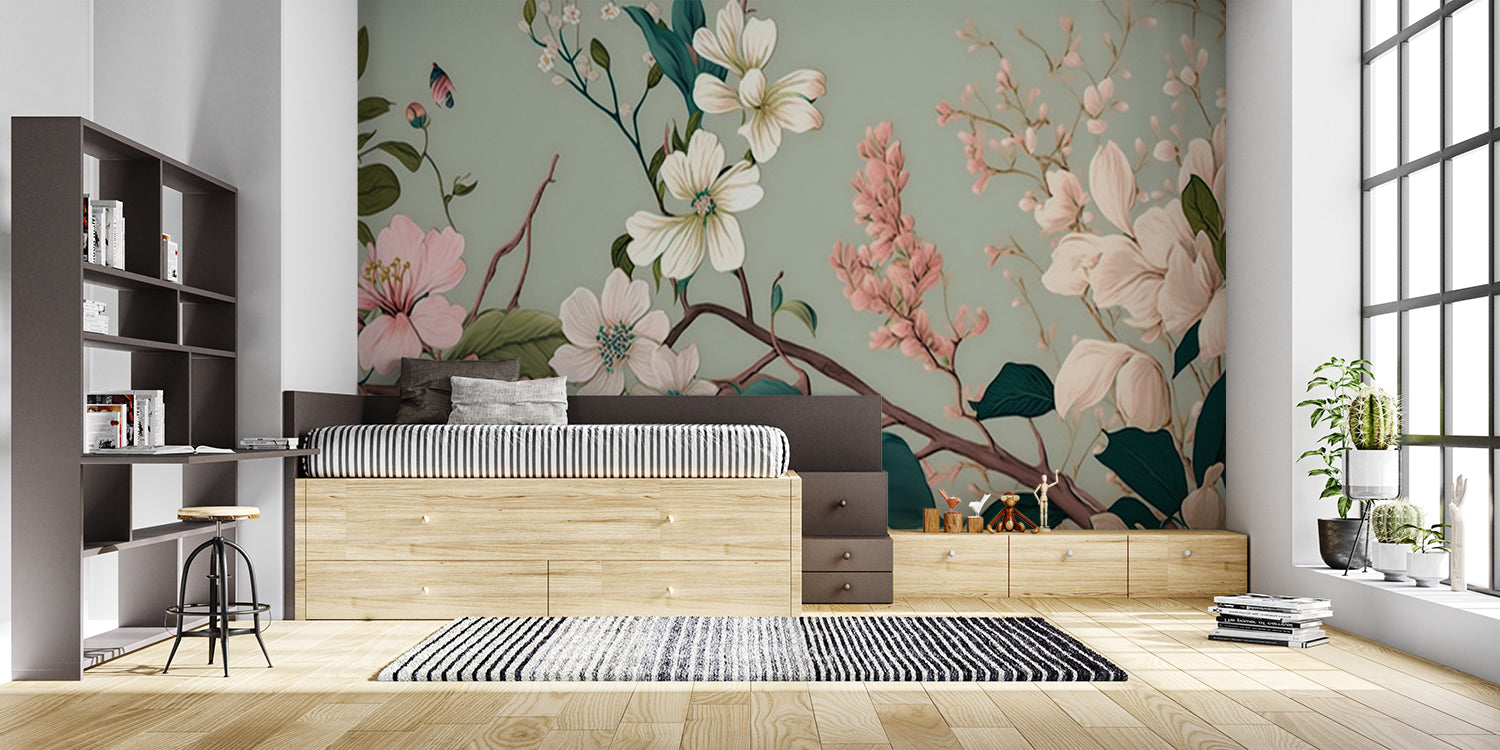 Papier Peint Fleur Japonaise