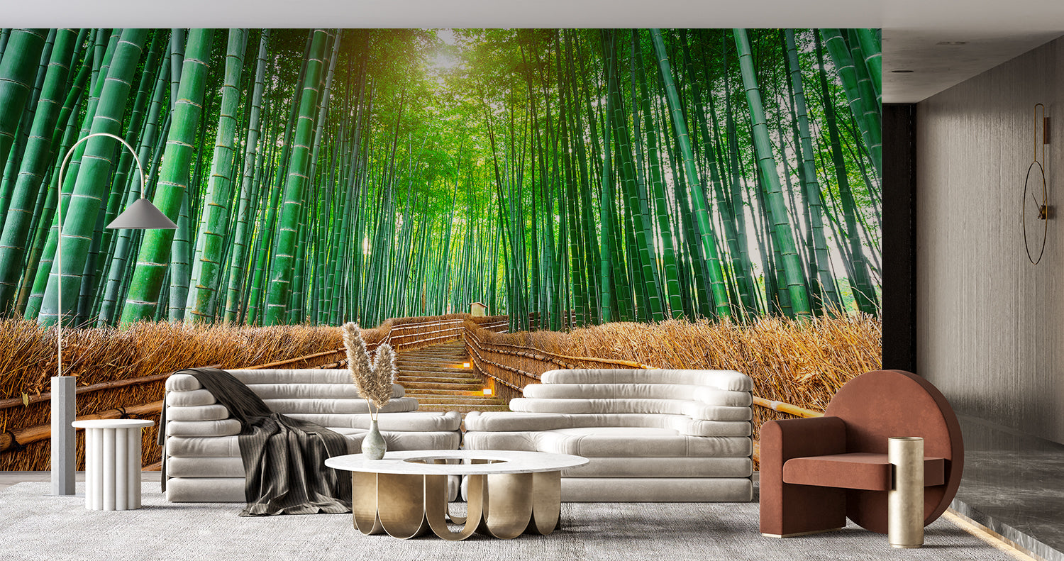 Papier Peint Foret Bambou