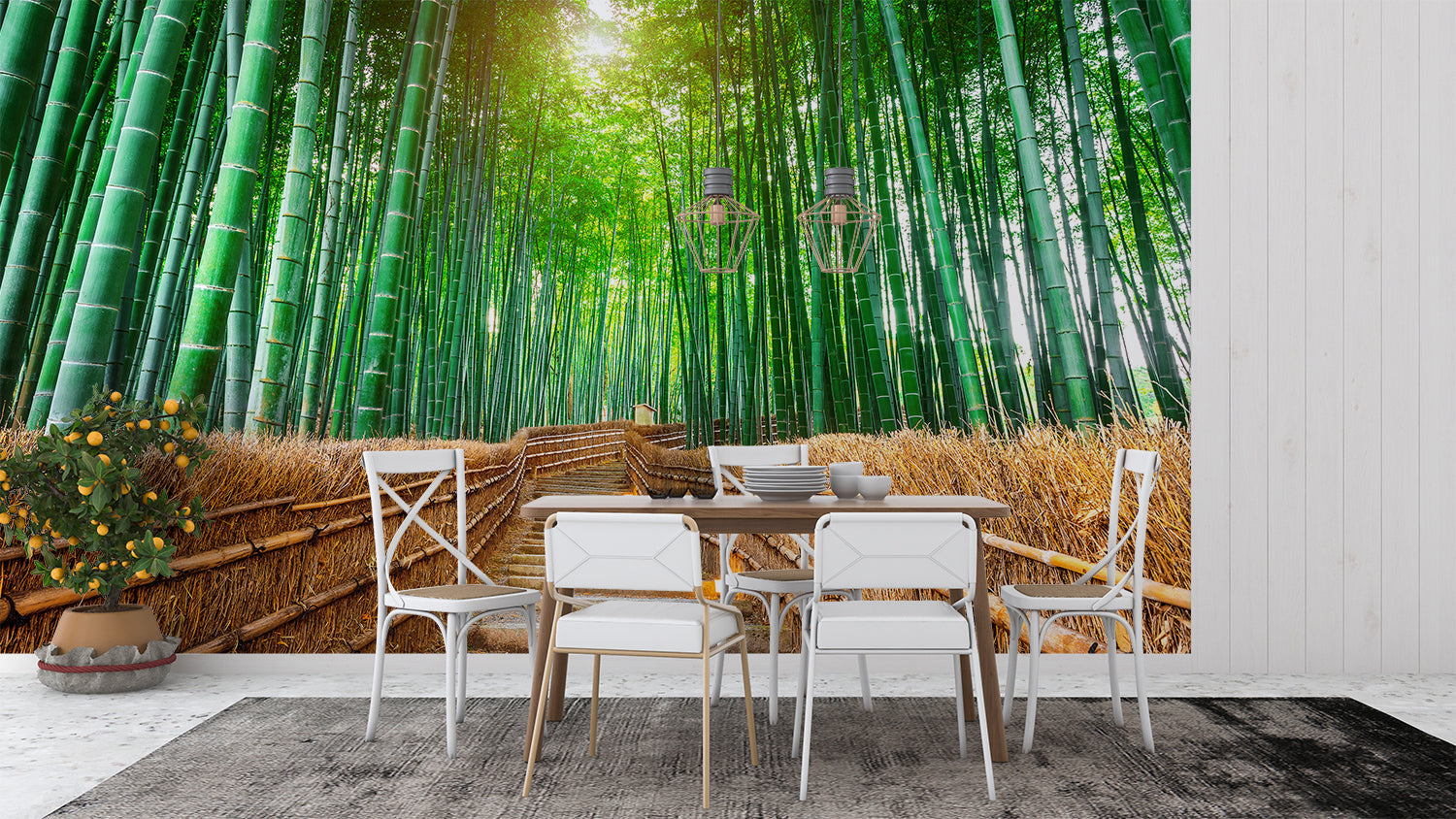 Papier Peint Foret Bambou