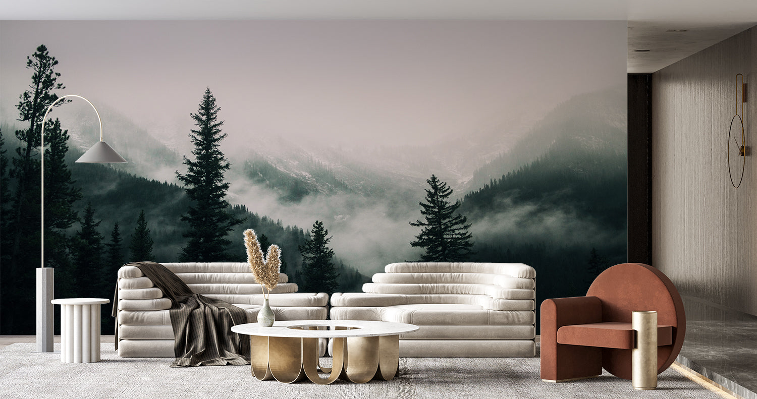 Papier Peint Foret Brumeuse