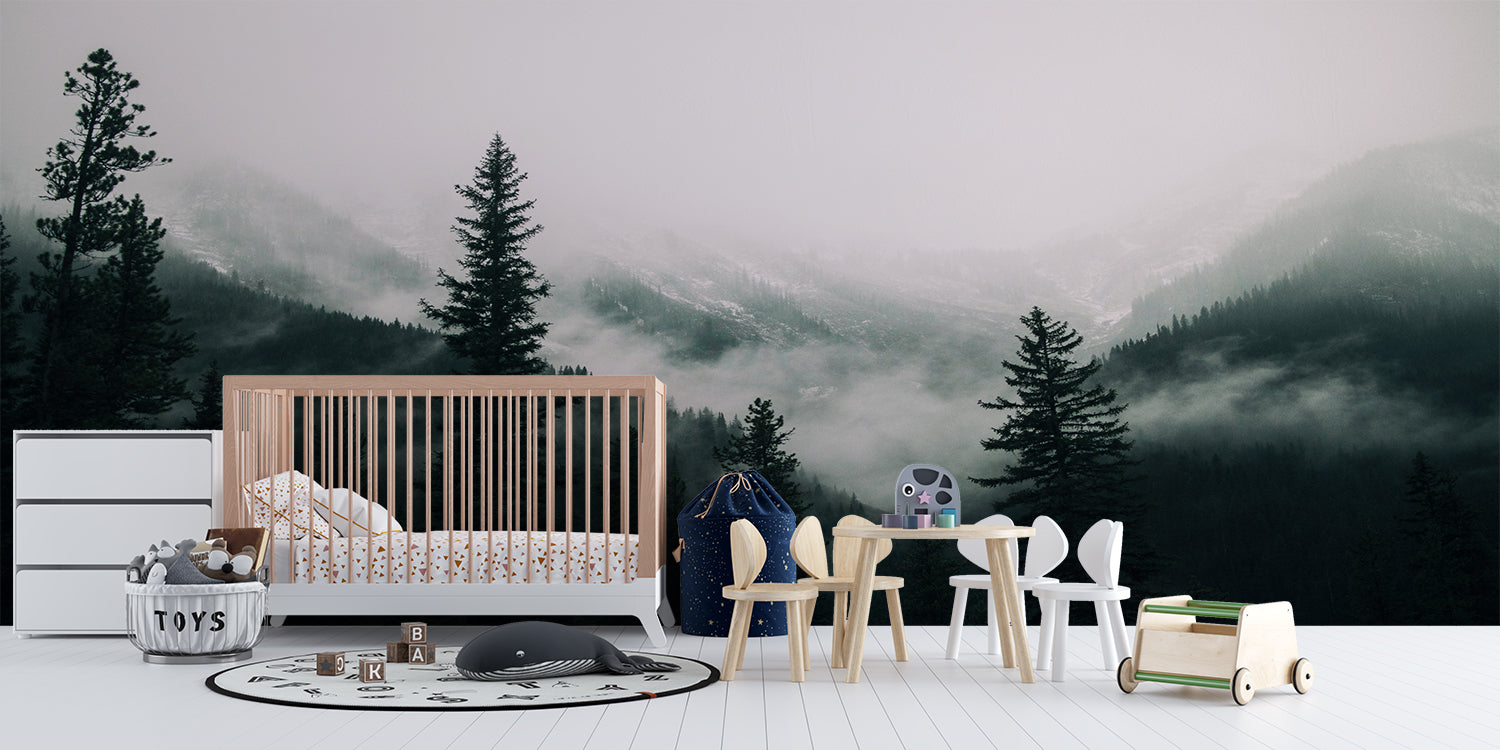 Papier Peint Foret Brumeuse