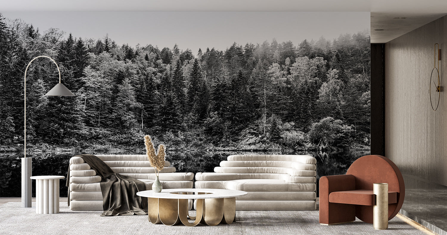 Papier Peint Foret Noir