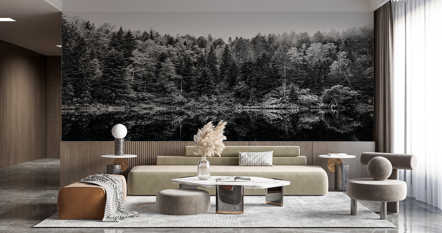 Papier Peint Foret Noir