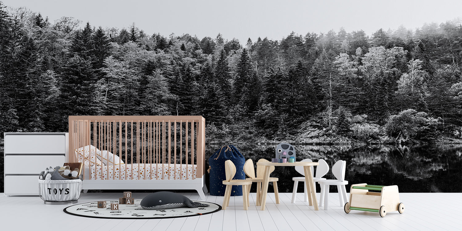 Papier Peint Foret Noir