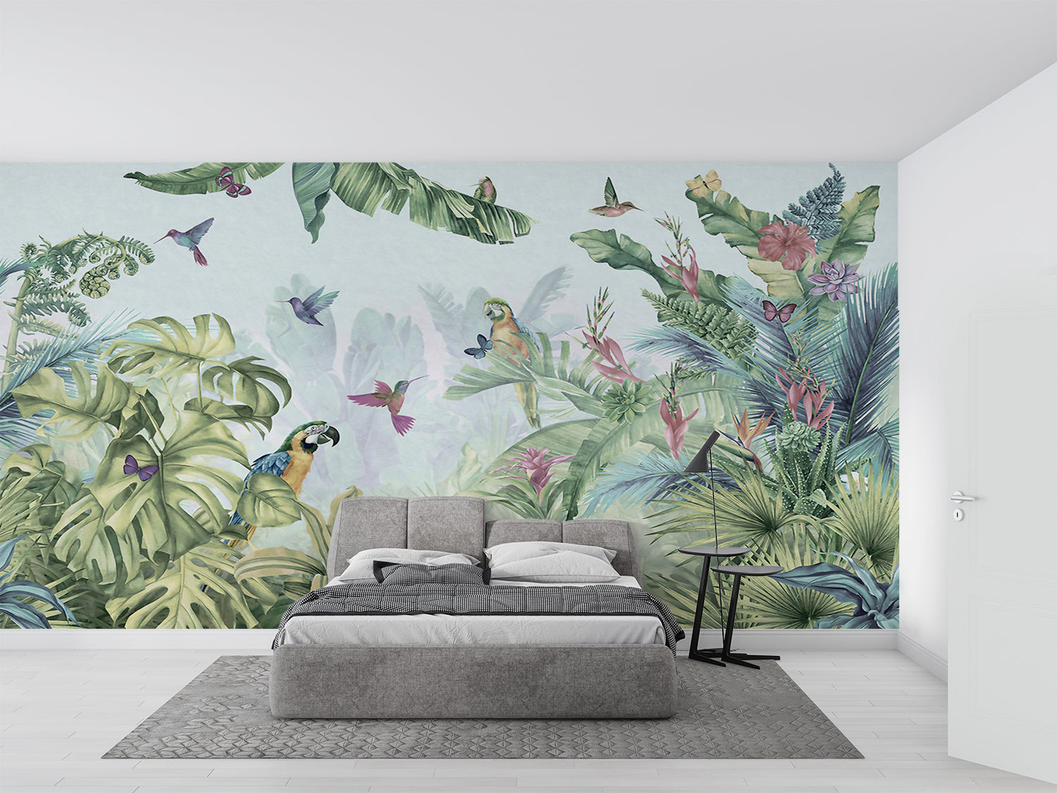 Papier Peint Foret Oiseaux