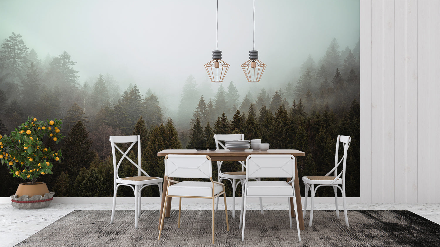 Papier Peint Foret Panoramique