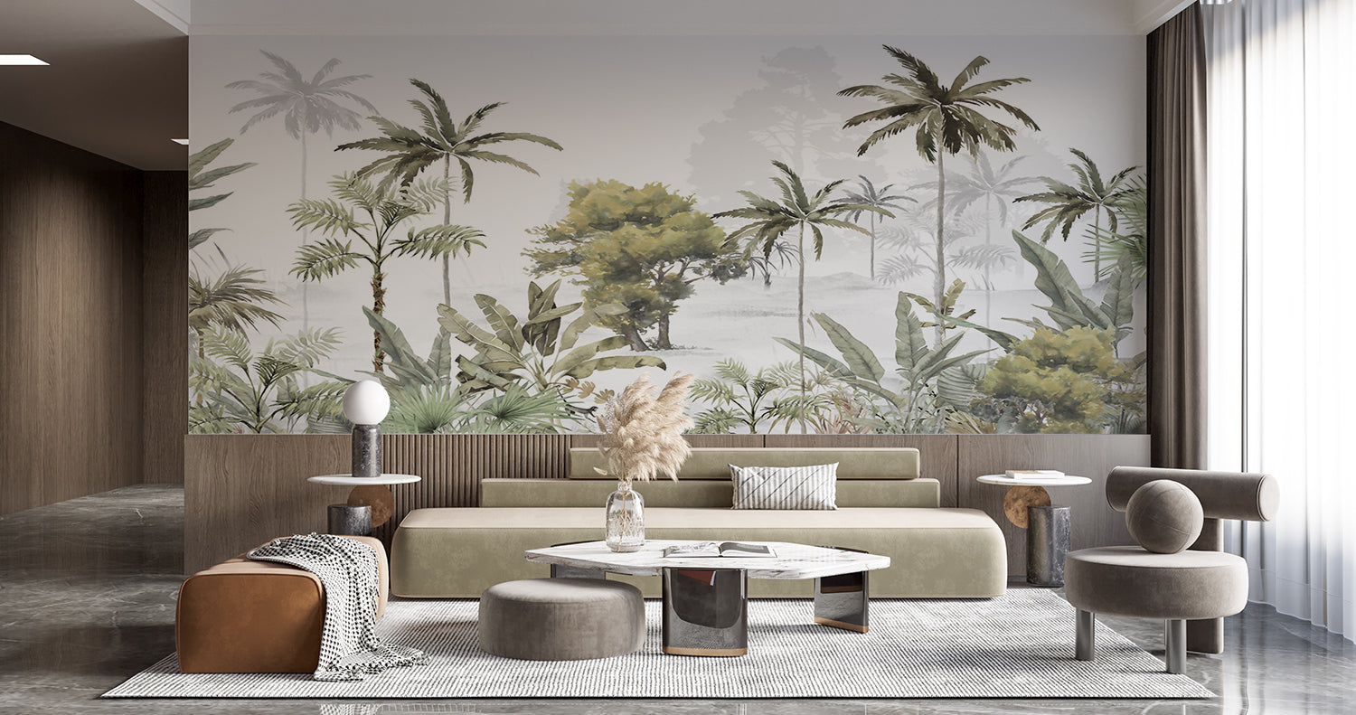 Papier Peint Foret Tropical