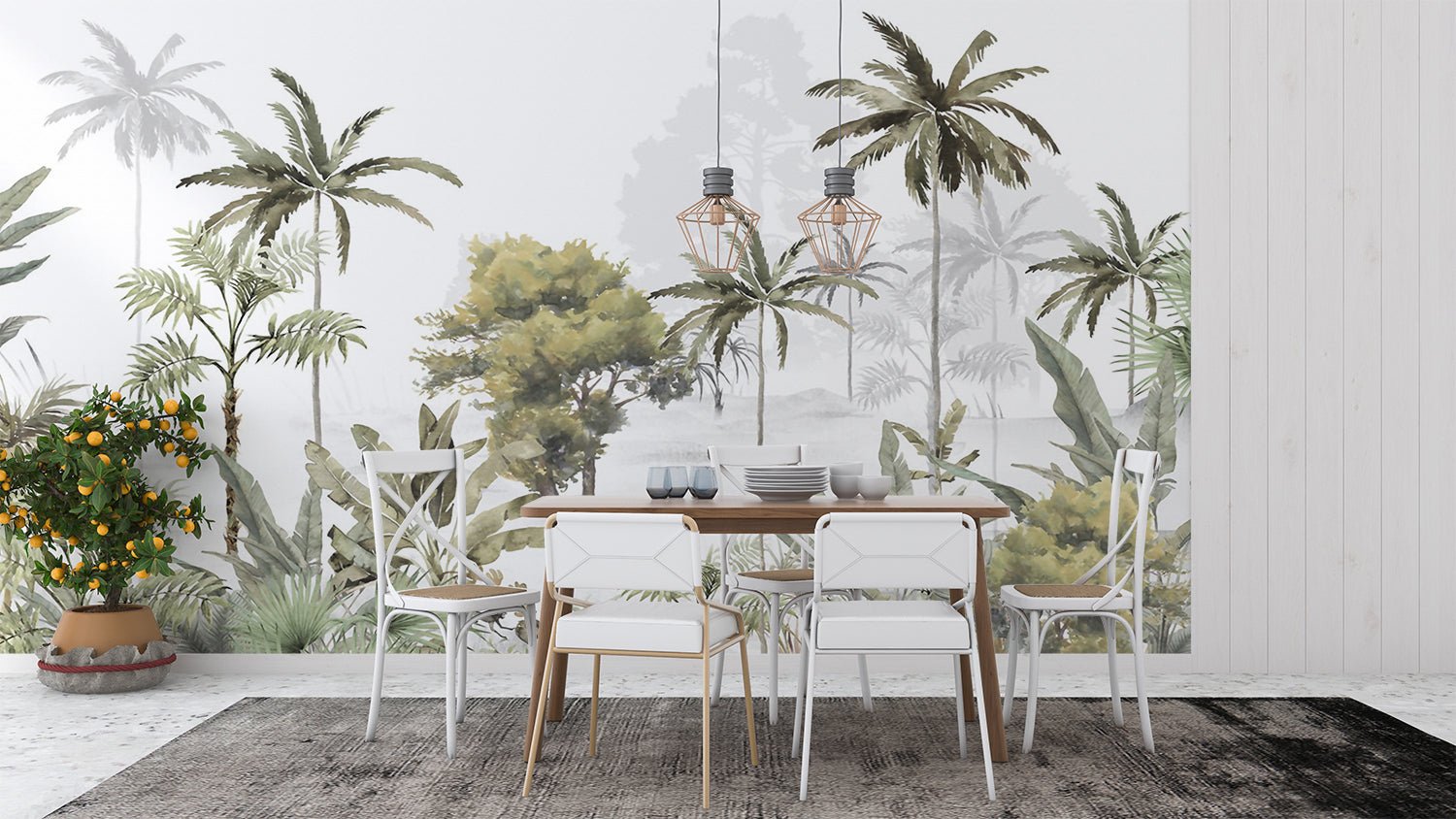 Papier Peint Foret Tropical