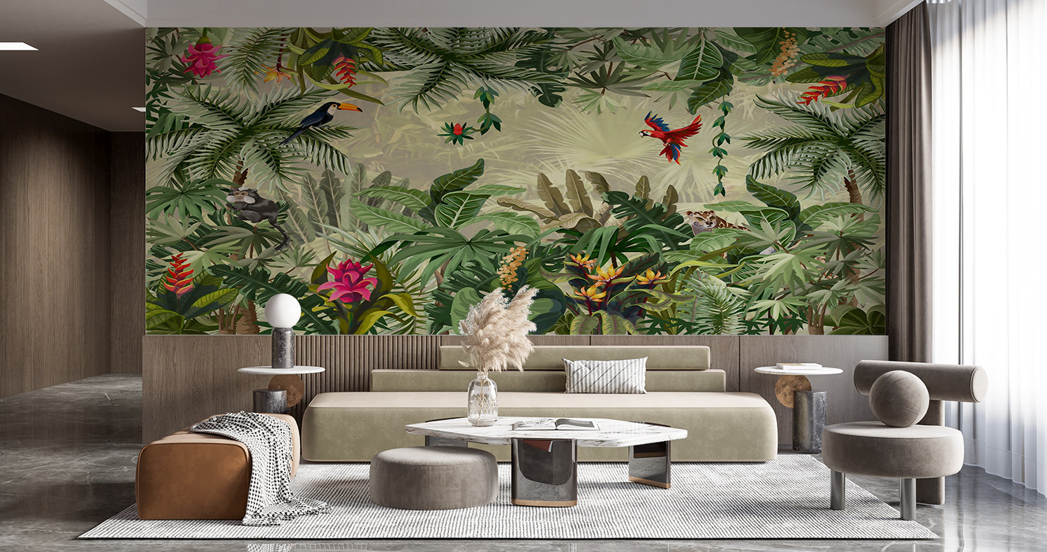 Papier Peint Foret Tropicale