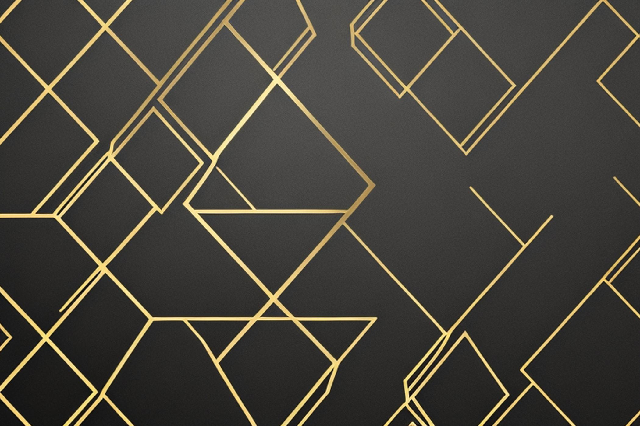خلفيات هندسية ذهبية