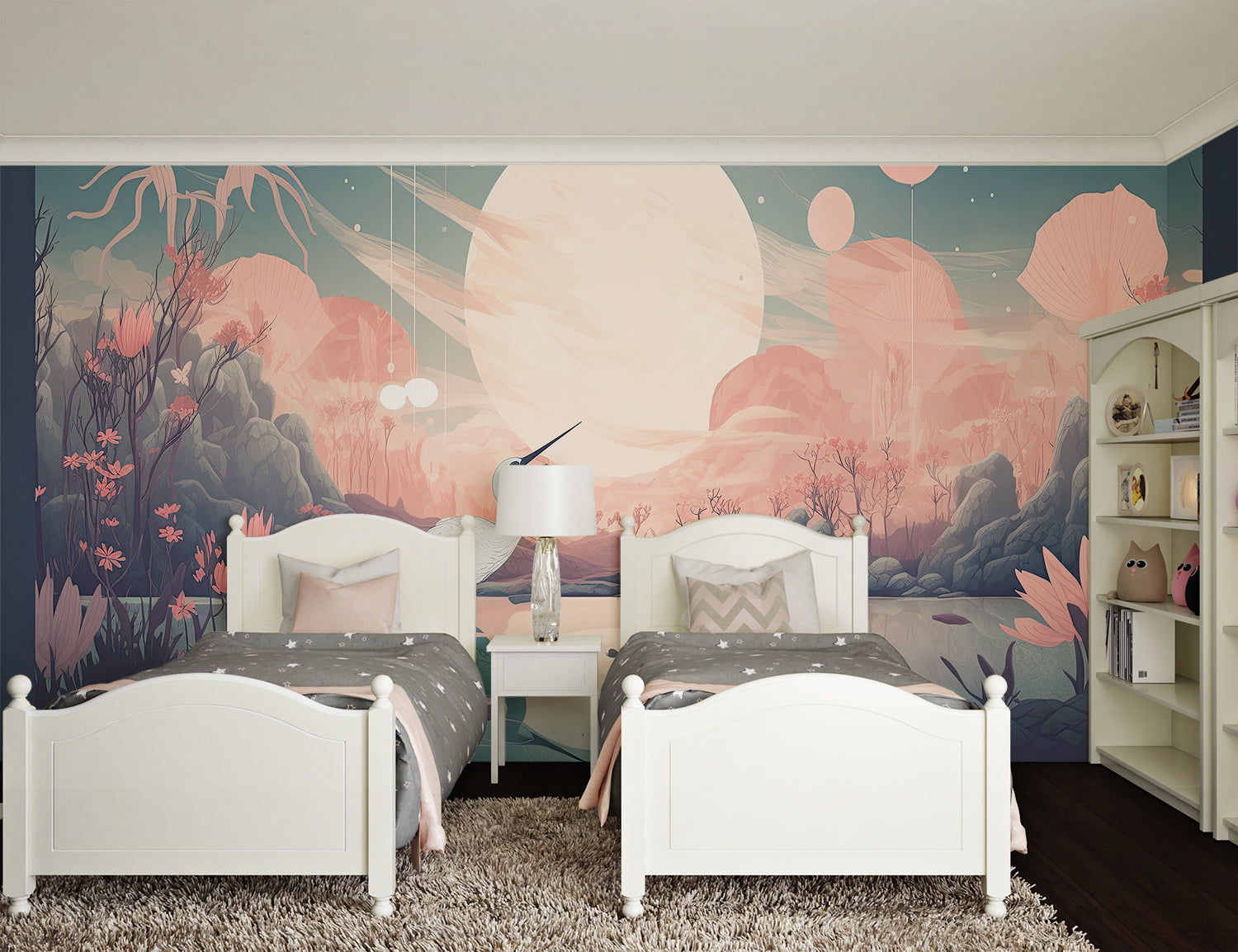 Papier Peint Grues Japonaises