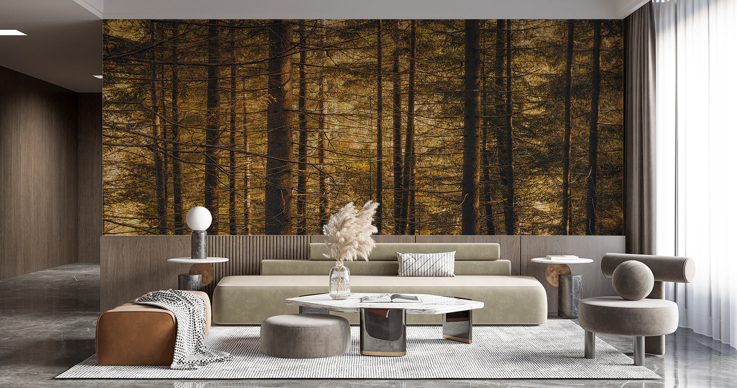 Papier Peint Imitation Foret