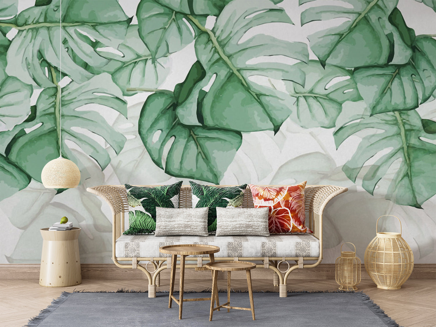 Papier Peint Intisse Feuillage Vert