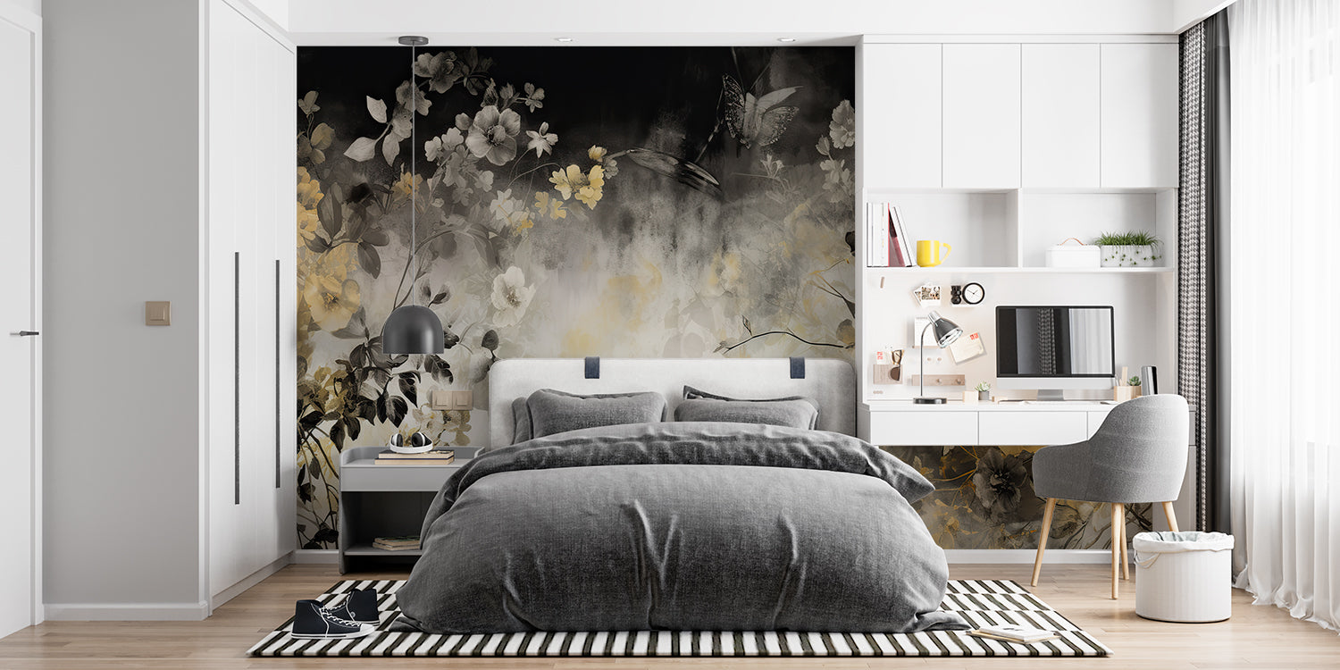 Papier Peint Japonais Dore