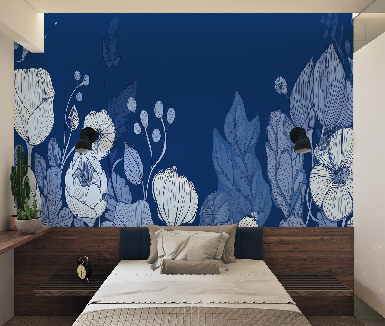 Papier Peint Japonais Fleurs