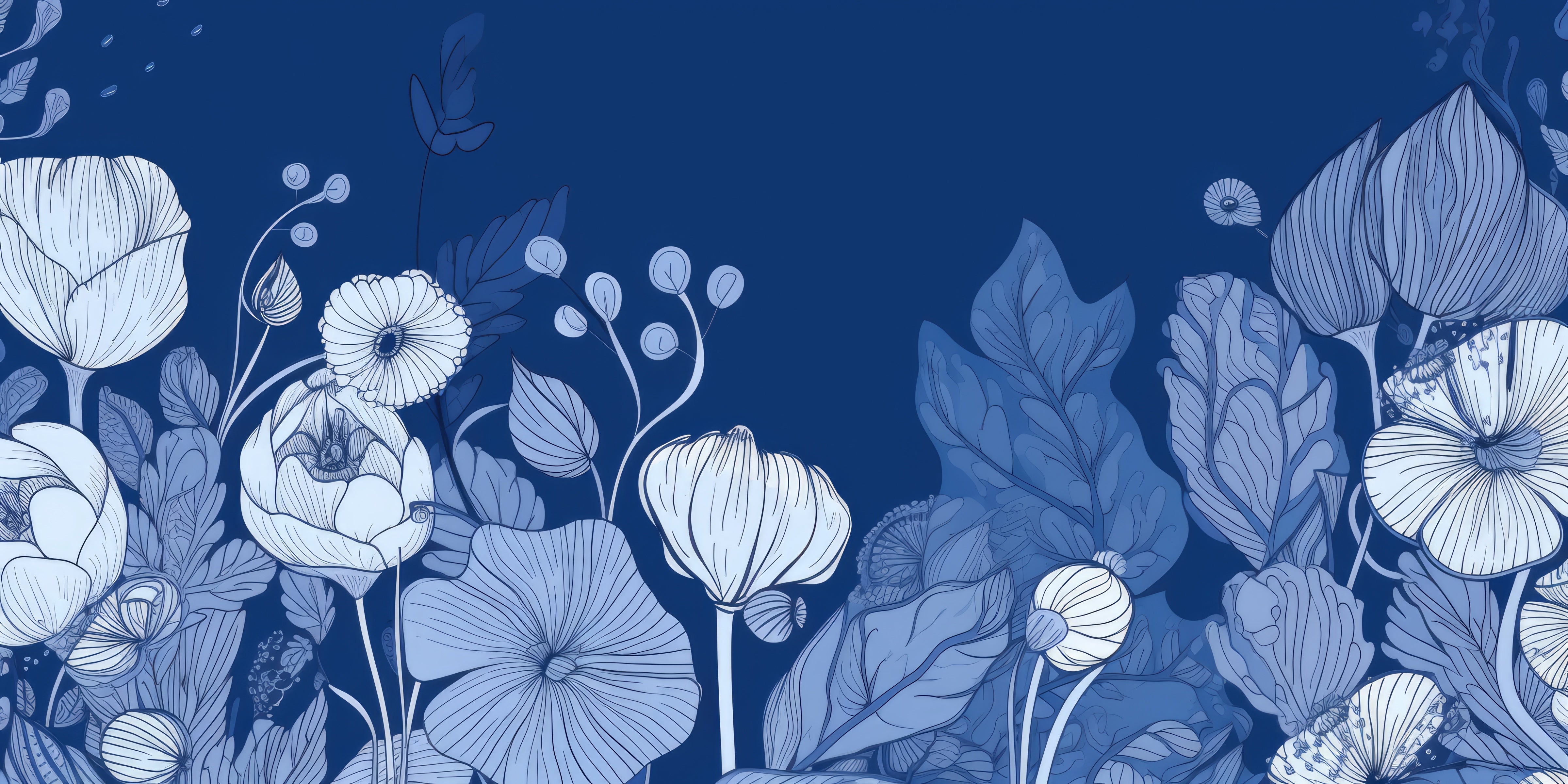 Papier Peint Japonais Fleurs