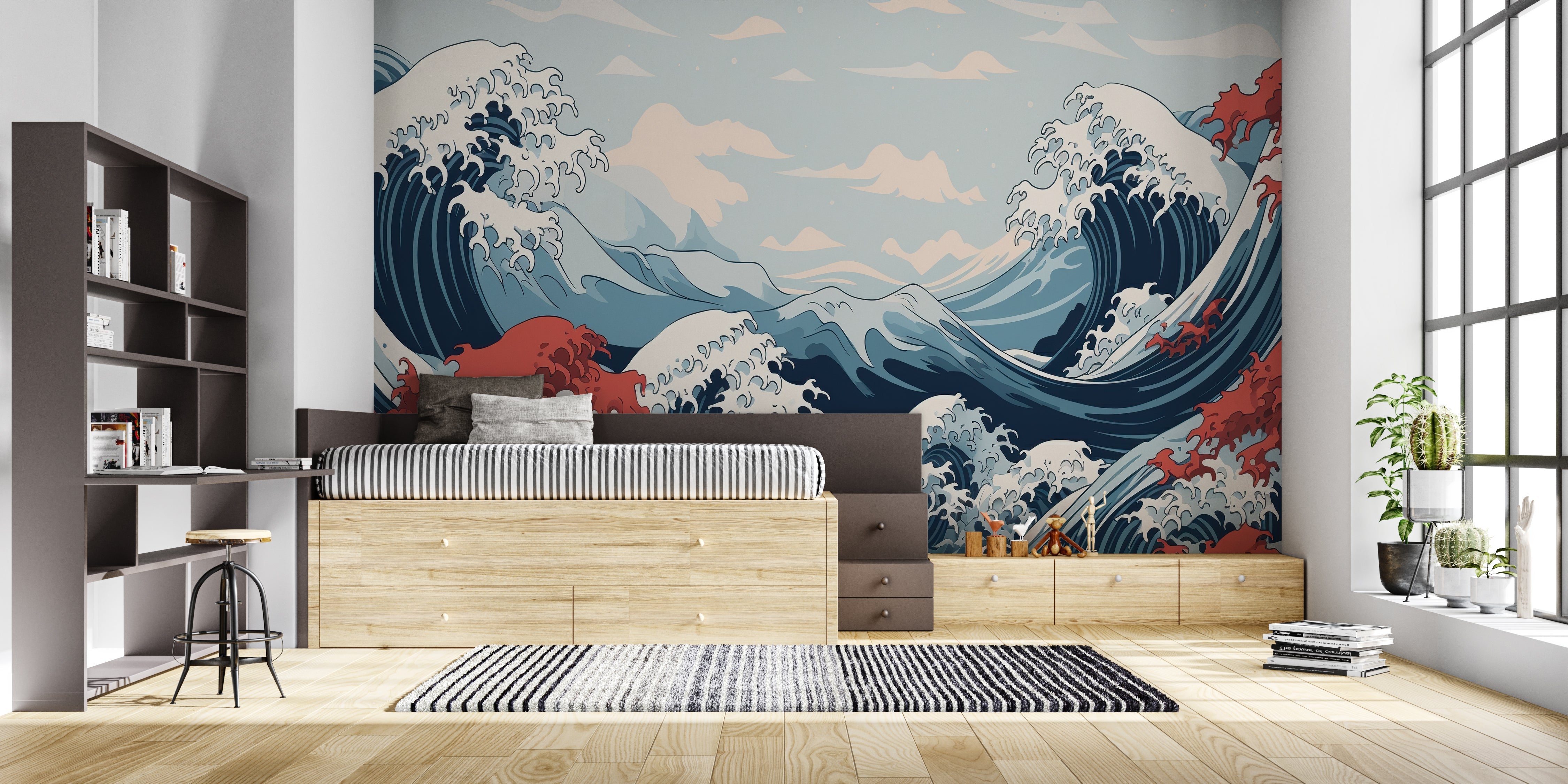 Papier Peint La Vague Hokusai