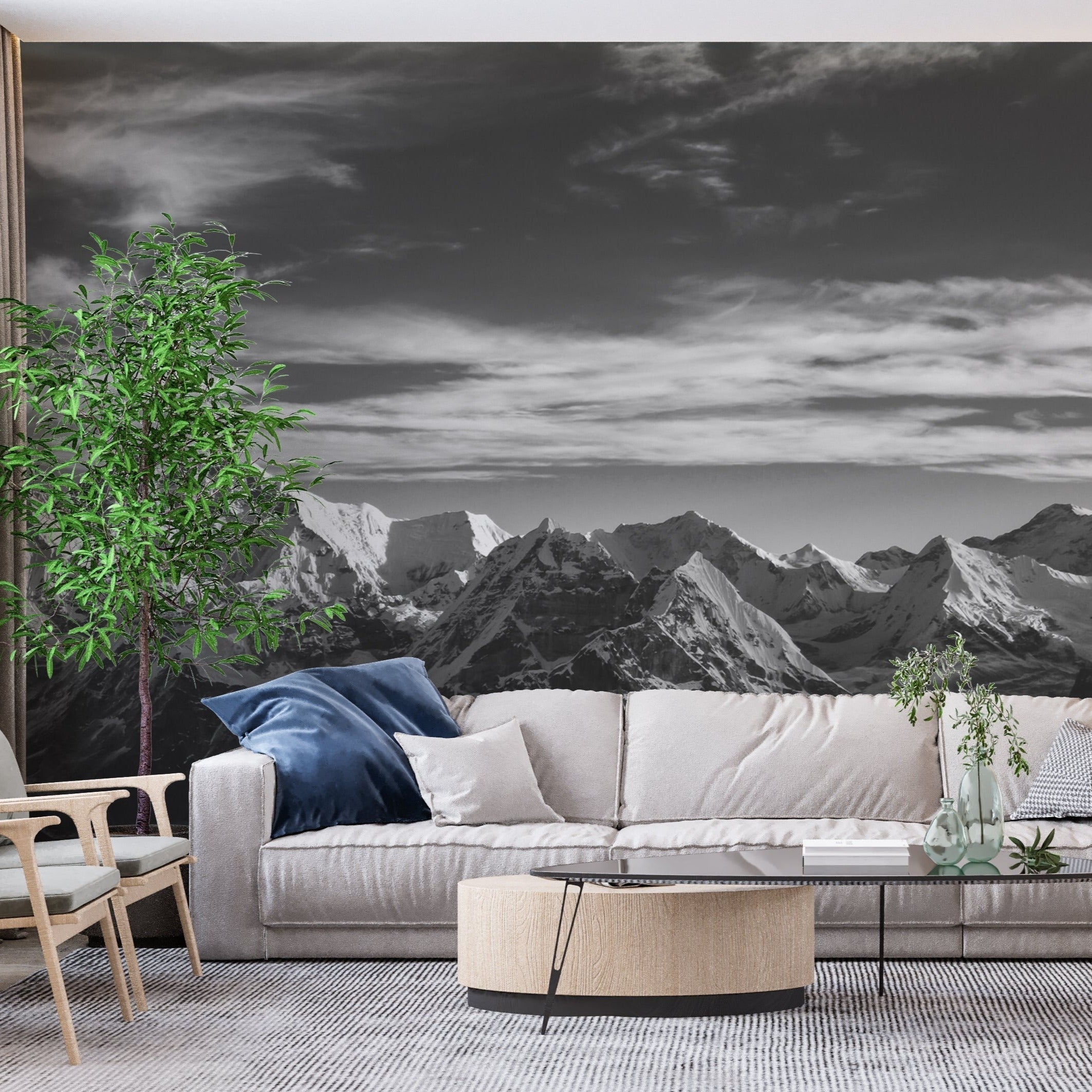 Papier Peint Noir Et Blanc Nature