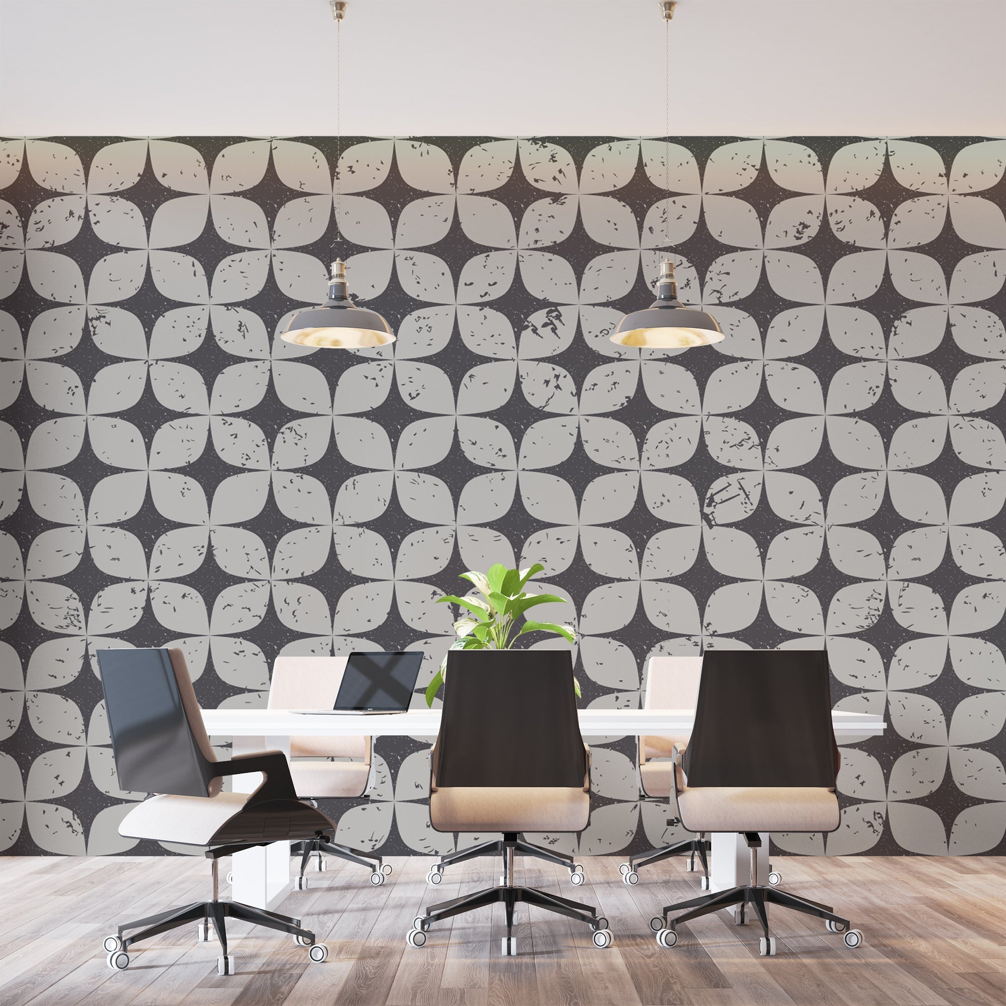 Papier Peint Noir Et Blanc Vintage