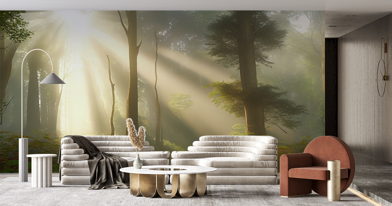 Papier Peint Panoramique Foret Enchantee