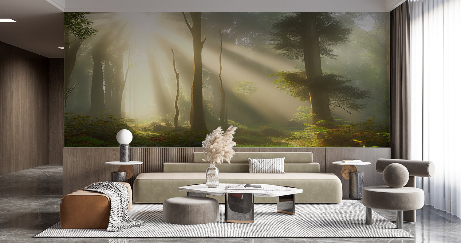 Papier Peint Panoramique Foret Enchantee