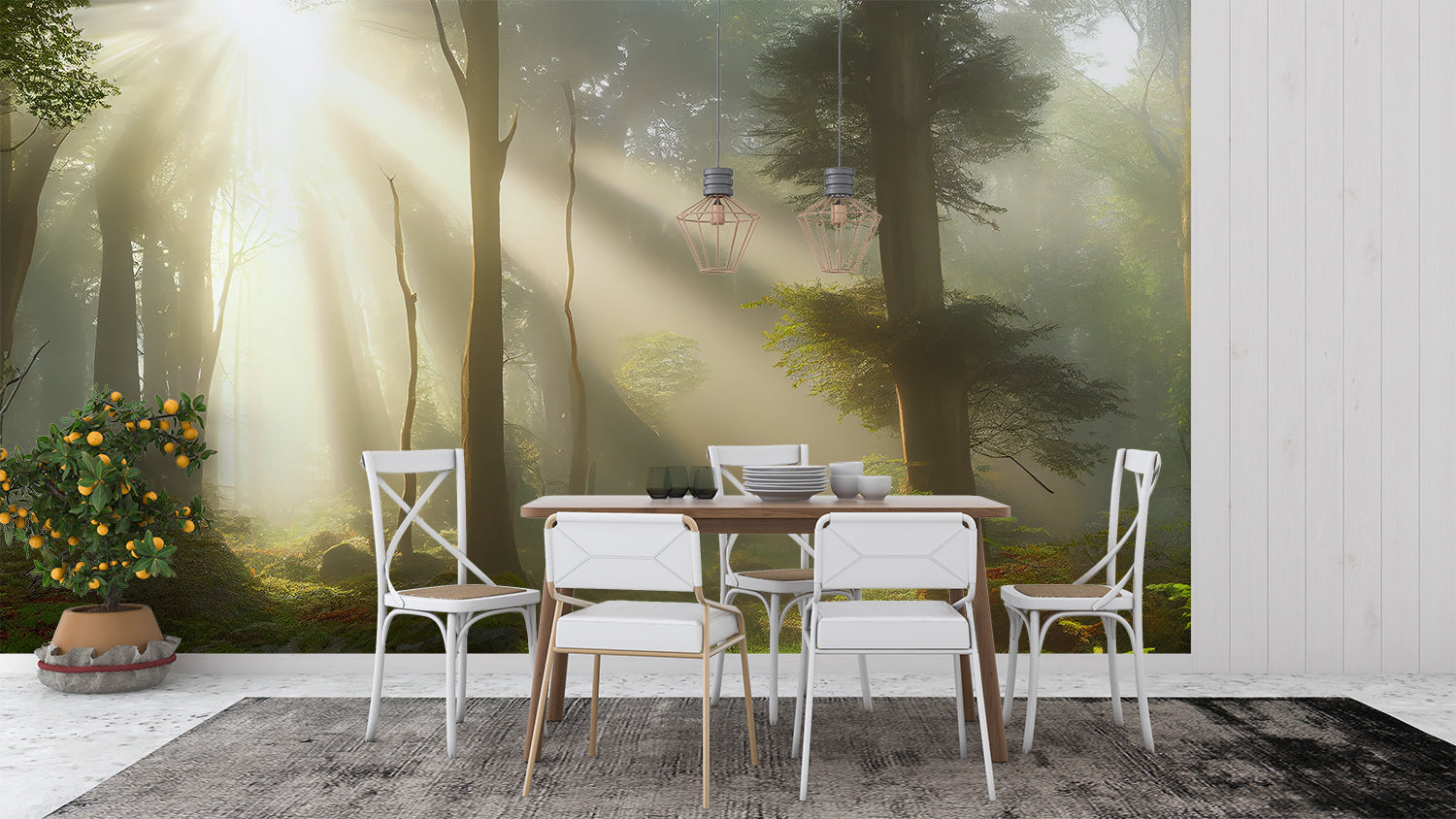 Papier Peint Panoramique Foret Enchantee