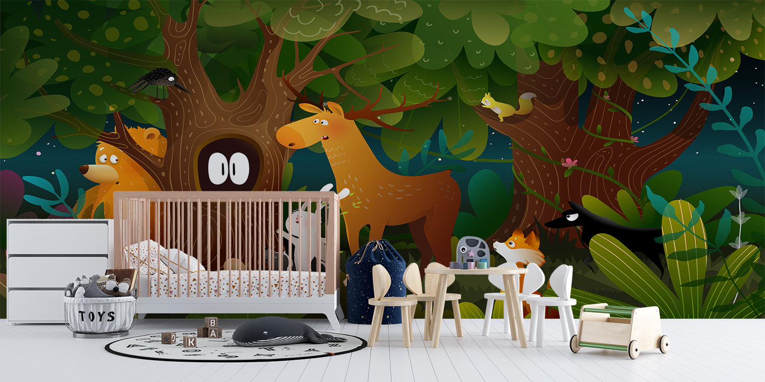 Papier Peint Panoramique Foret Enfant