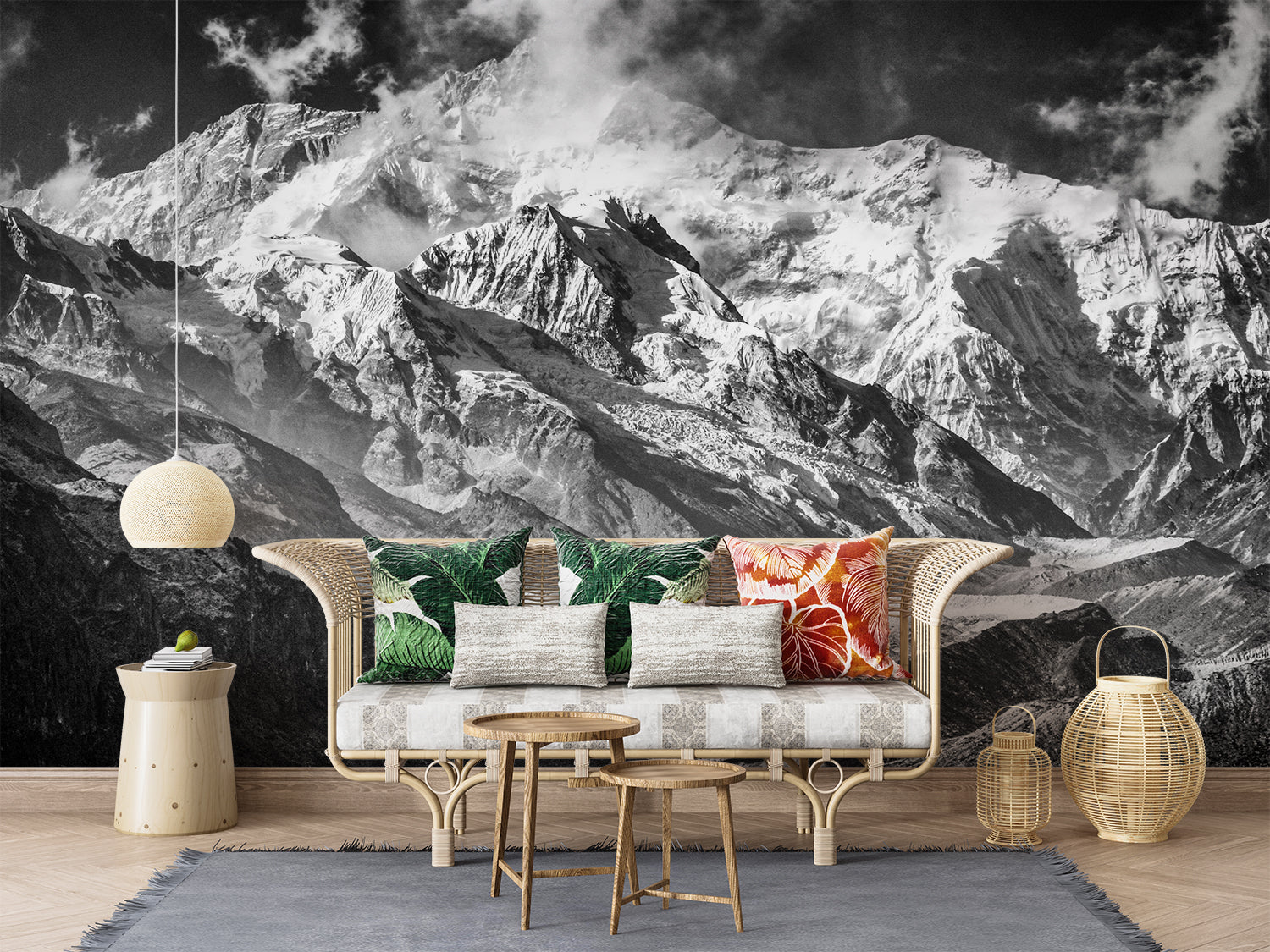 Papier Peint Trompe L’Oeil Montagne