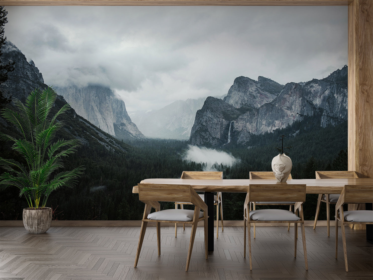 Papier Peint Trompe L Oeil Montagne