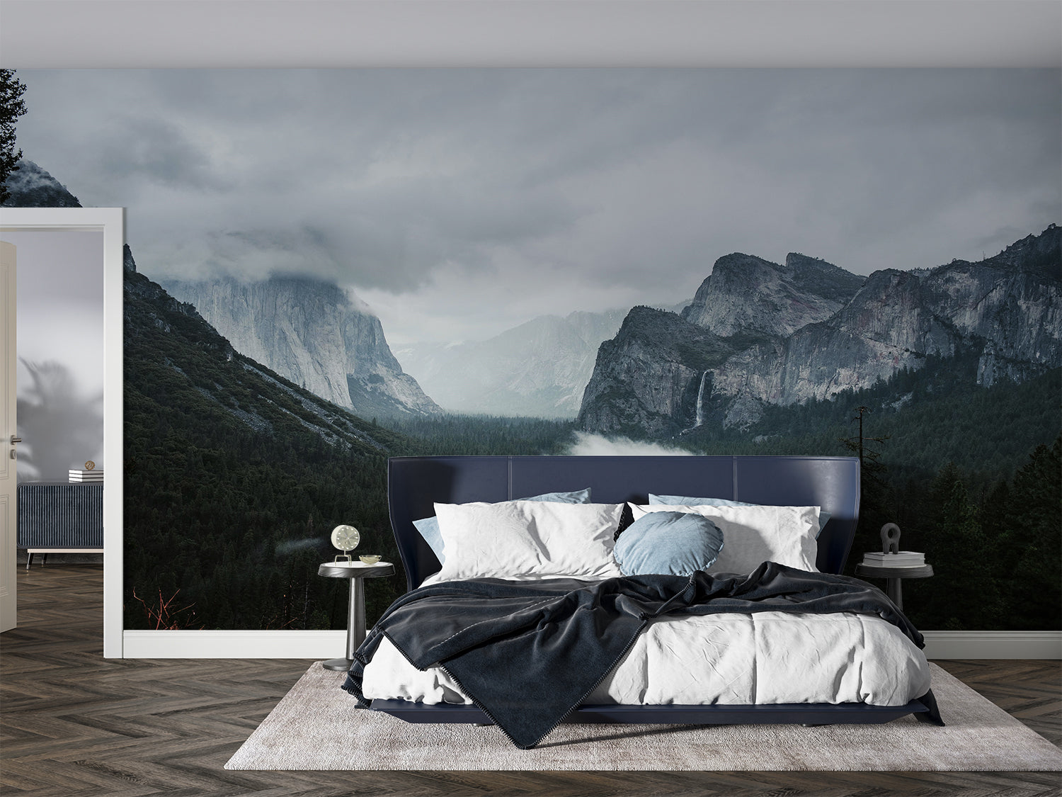 Papier Peint Trompe L Oeil Montagne