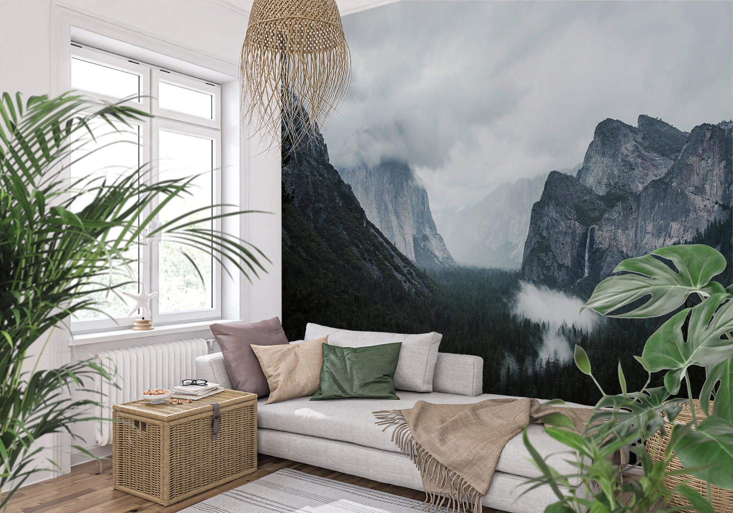 Papier Peint Trompe L Oeil Montagne