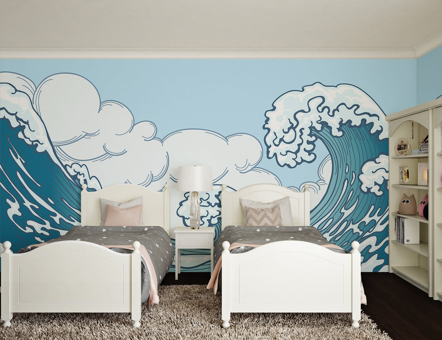 Papier Peint Vague Japonais