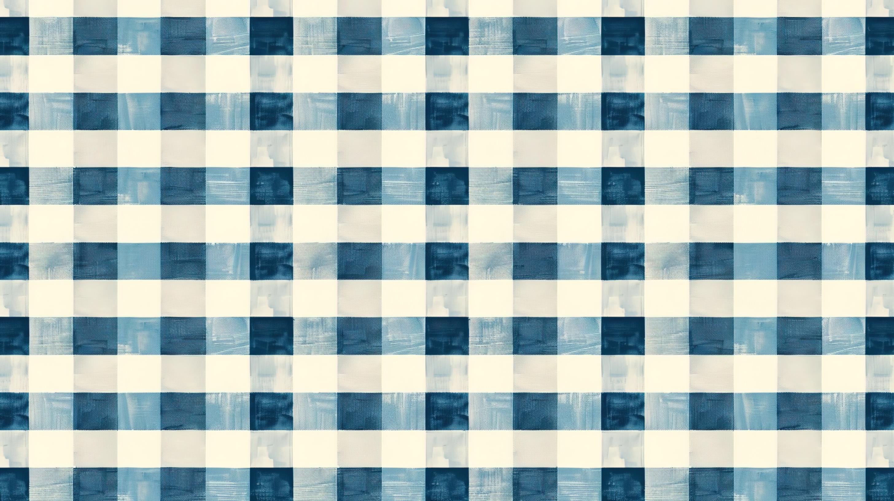 Papier Peint Vichy Bleu