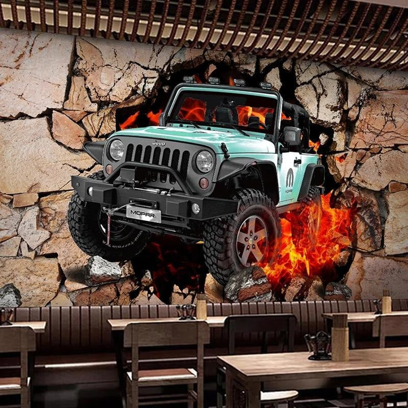 Auto behangposter