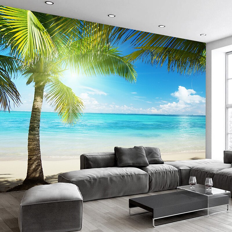 papier peint mer plage