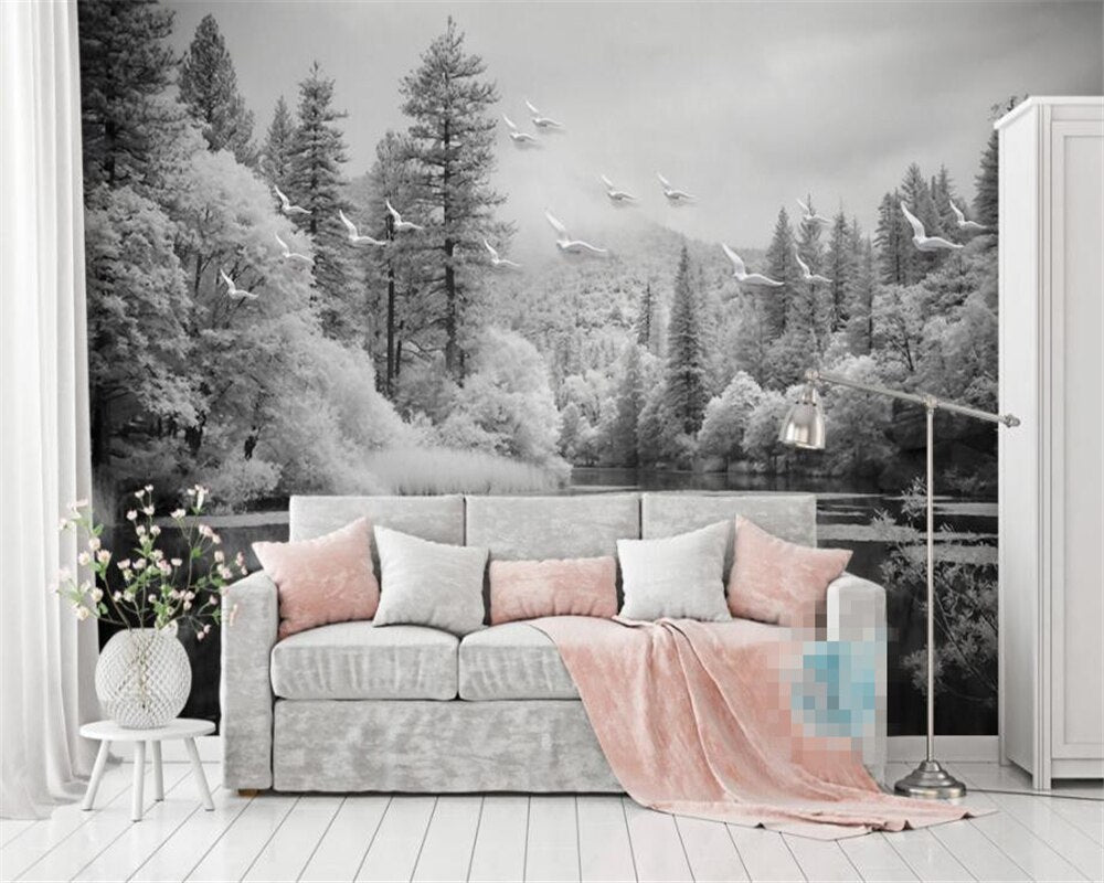 Papier Peint Noir Et Blanc Pour Chambre