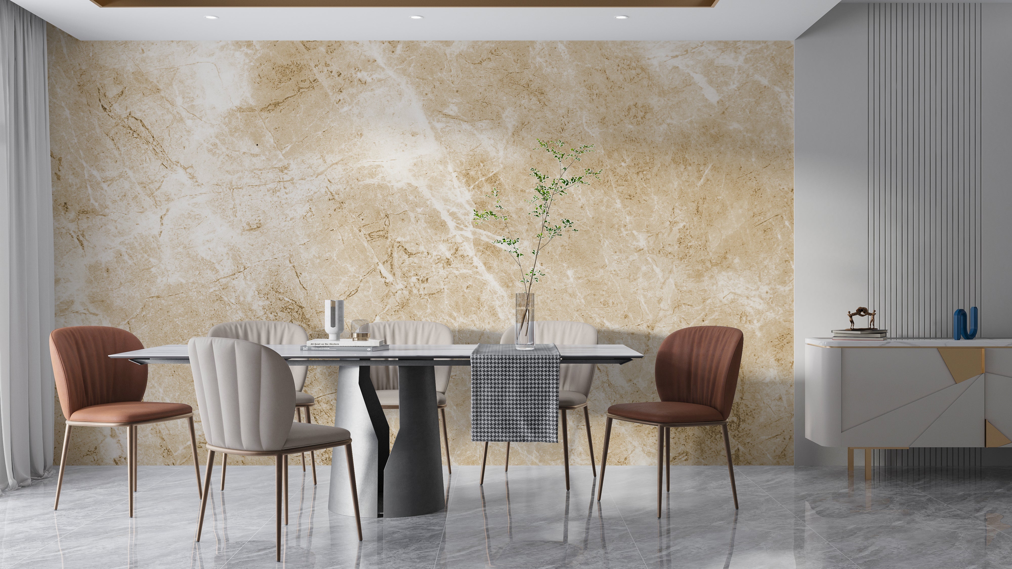 Papier Peint Marbre Beige