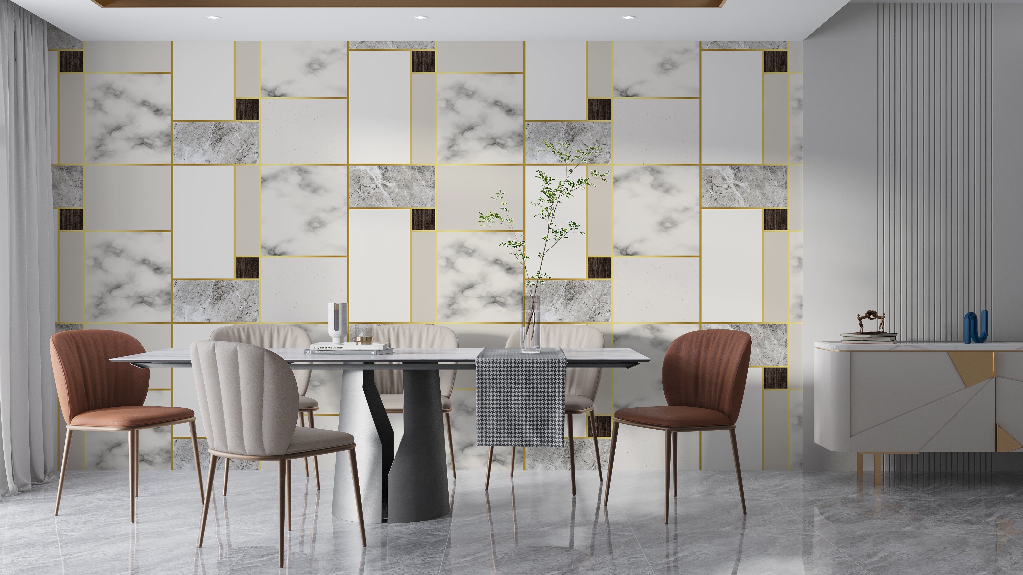 Papier Peint Motif Marbre