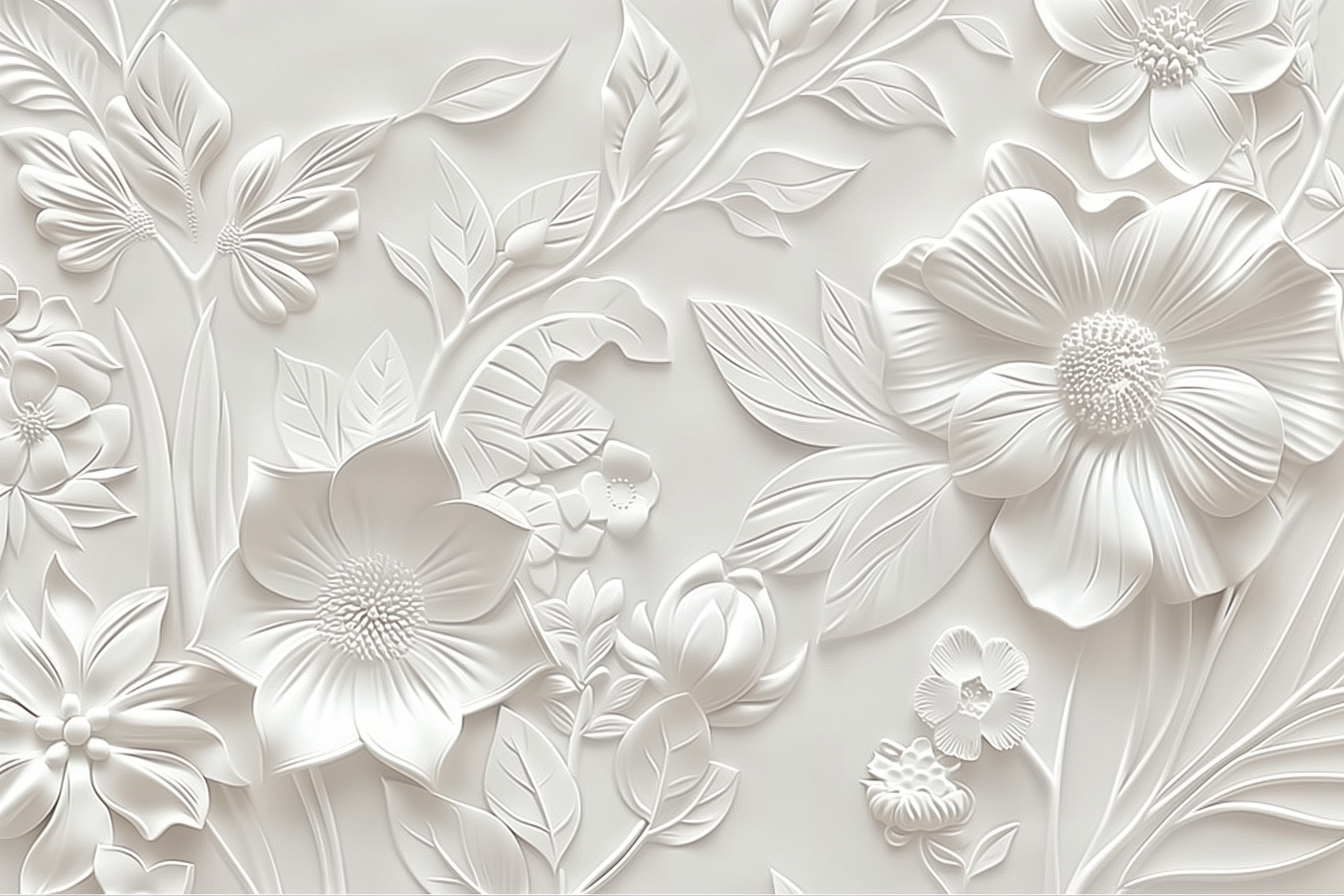 Papier Peint Fleurs Panoramique