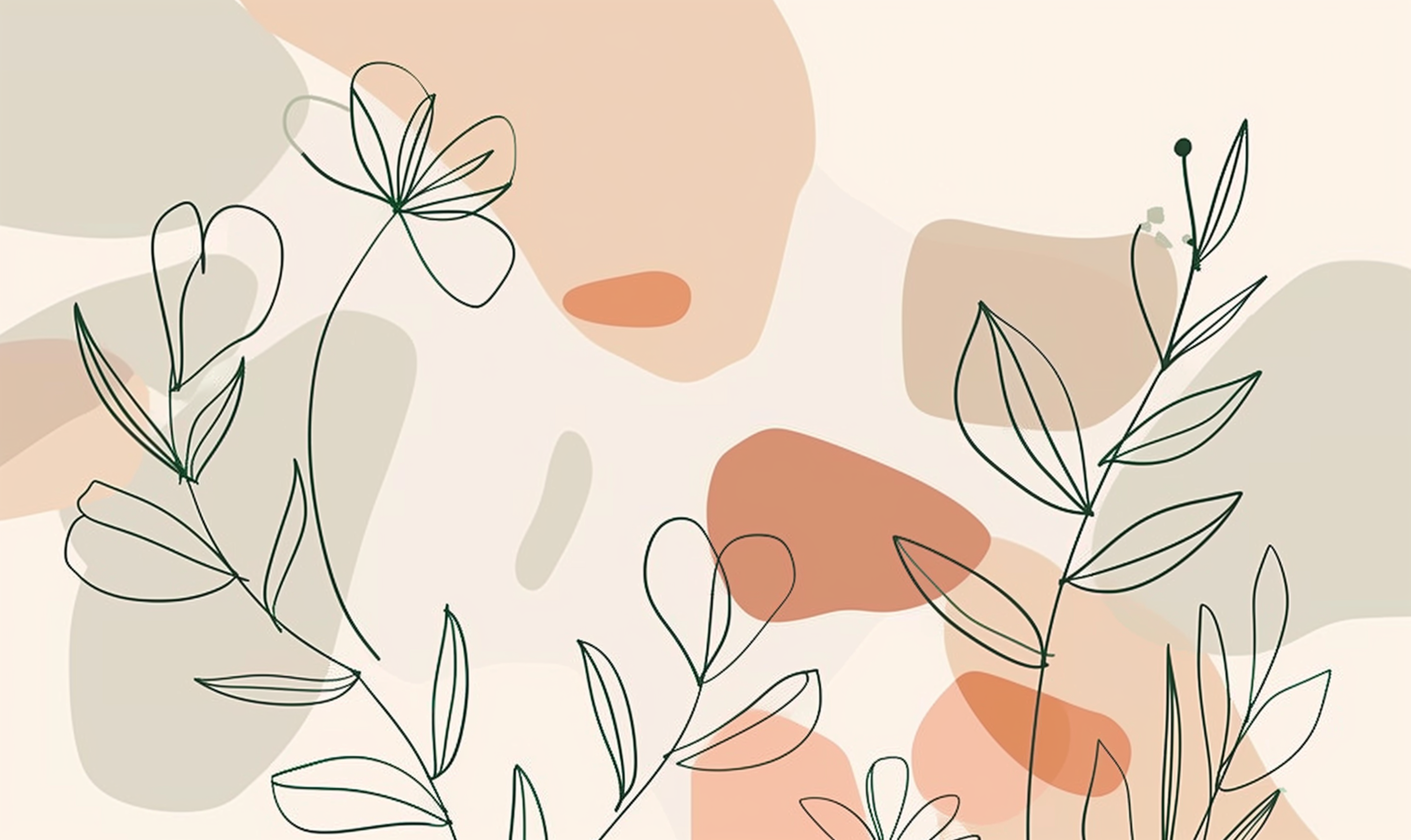 Japandi Nature Wallpaper