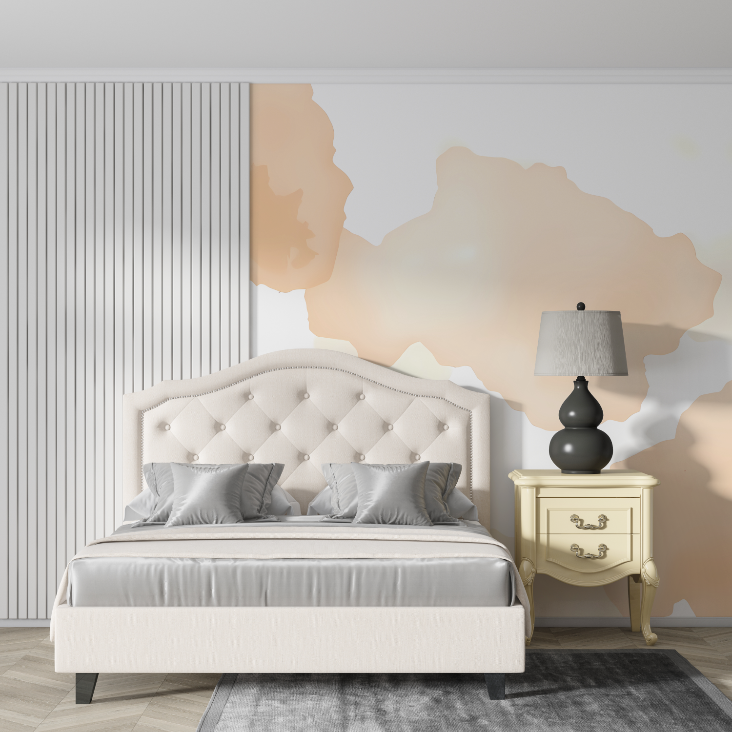 Papier peint aquarelle pastel doux design