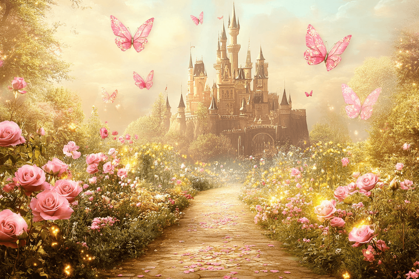 Papier Peint Princesse Château Déco Jardin